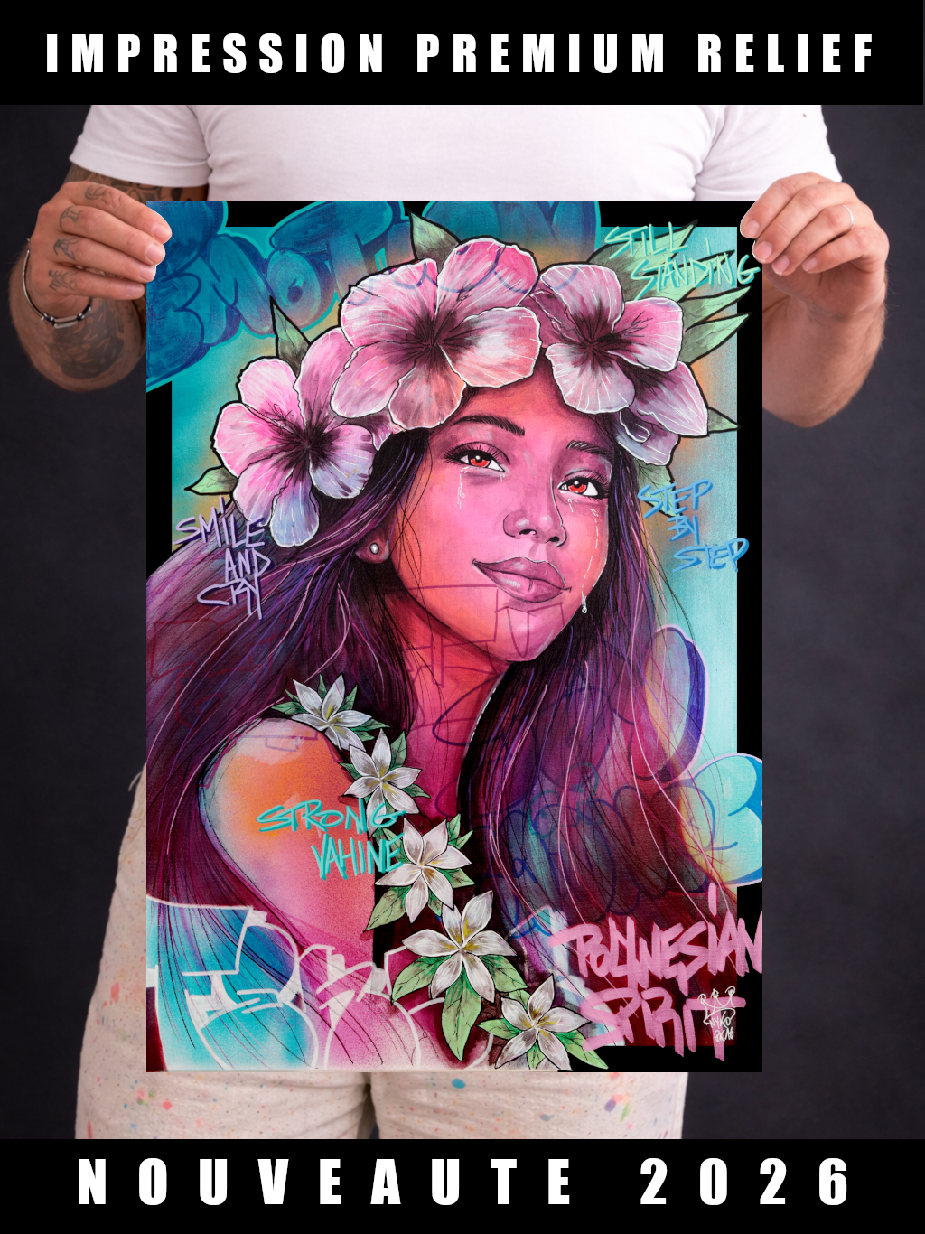 "CRYING FREE VAHINE" -  A2 (42x59.4  cm)