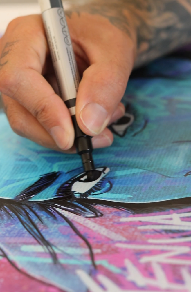 BLUE VAIHINA (A2 42x59,7cm)