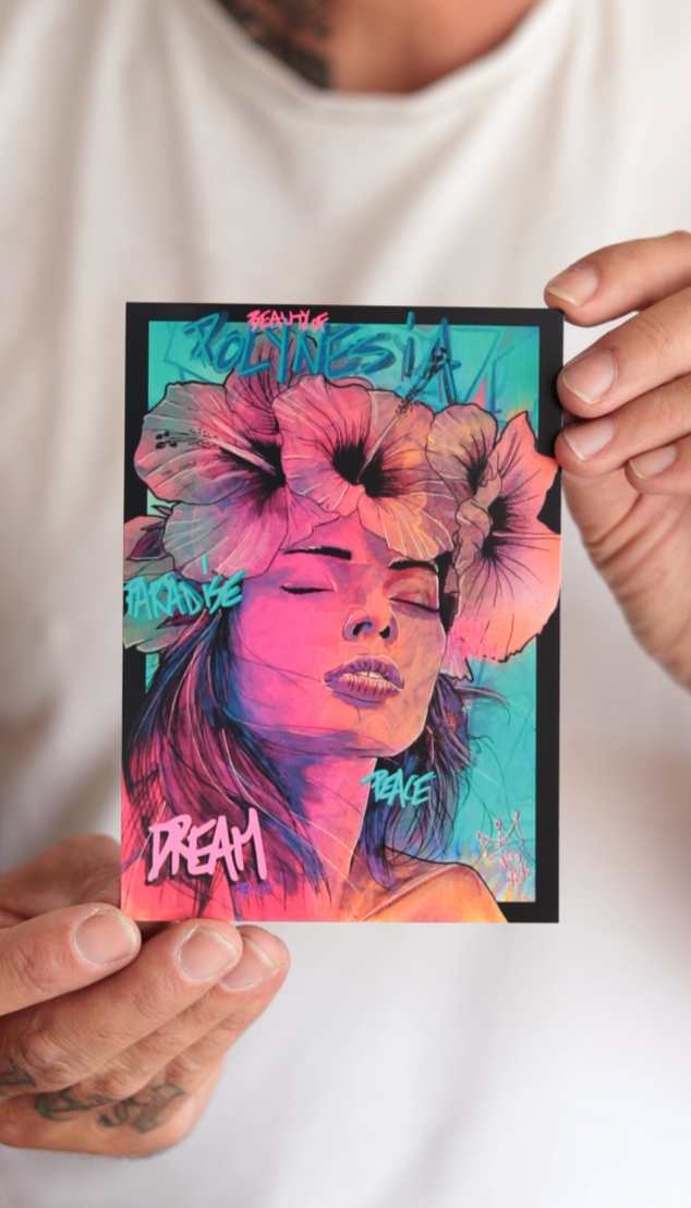 "DREAMY VAHINE" - A6 (10,5 x 14,8 cm)