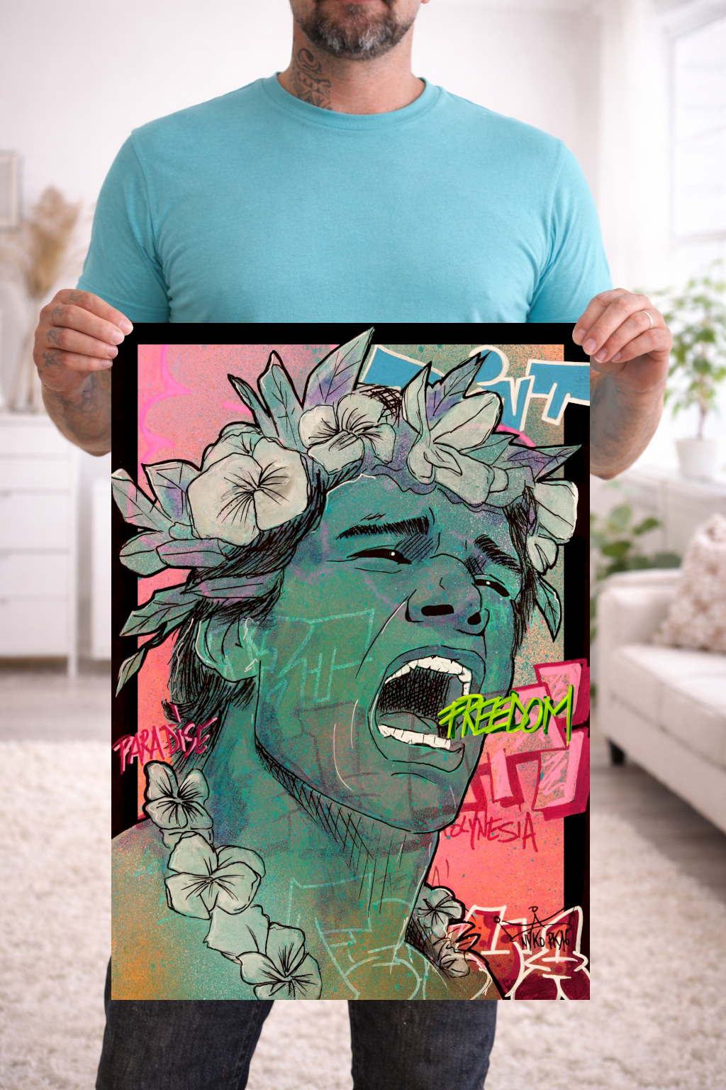 "FREEDOM TANE" -  A2 (42 x 59.4  cm)