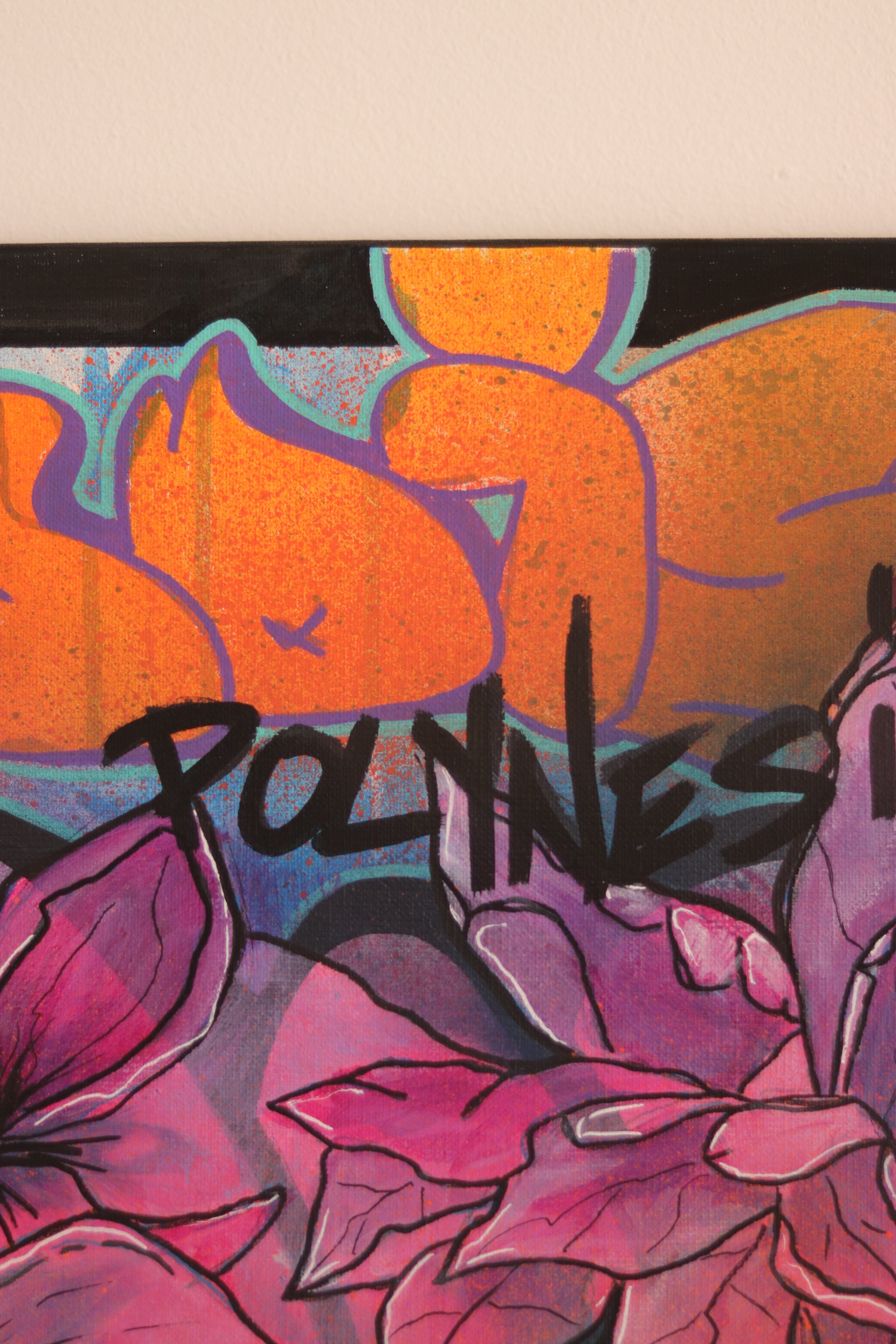 ORIGINAL "PURPLE 3 VAHINES" GRAND FORMAT 131x97 cm (VENDU AVEC LE CADRE)