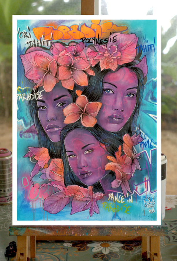 PURPLE 3 VAHINES (A2 42x59,7cm)