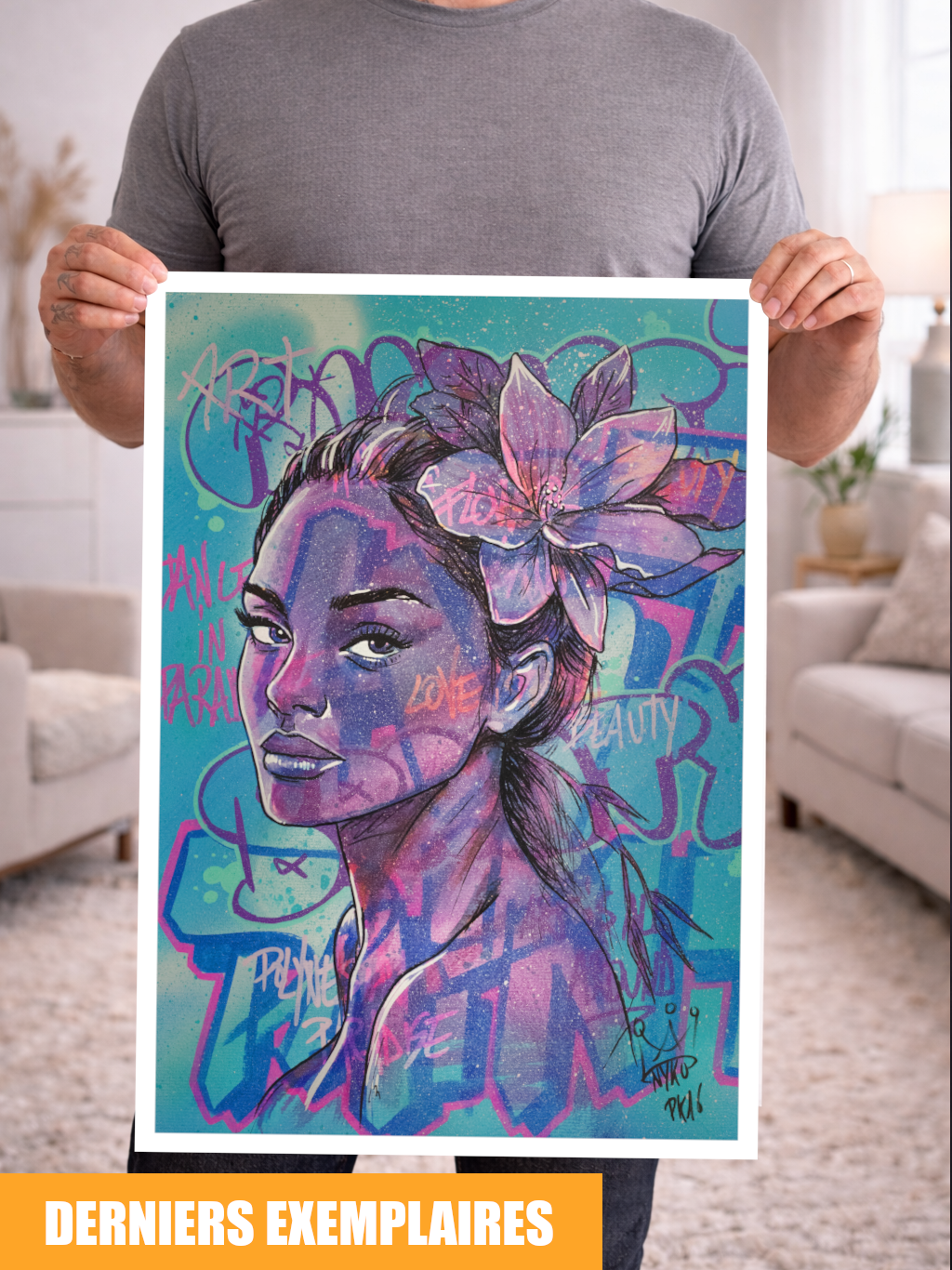 "PURPLE VAHINE" - A2 (42x59,7cm)