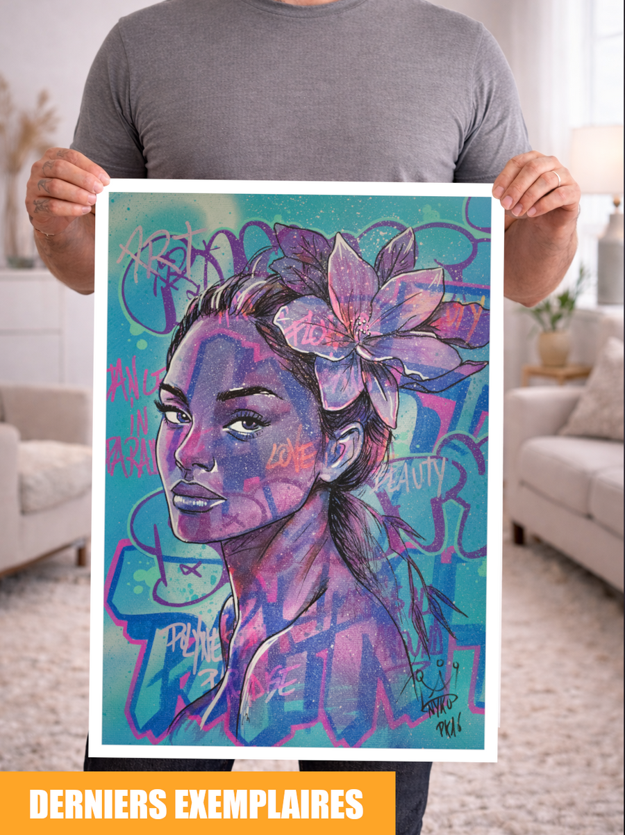"PURPLE VAHINE" - A2 (42x59,7cm)