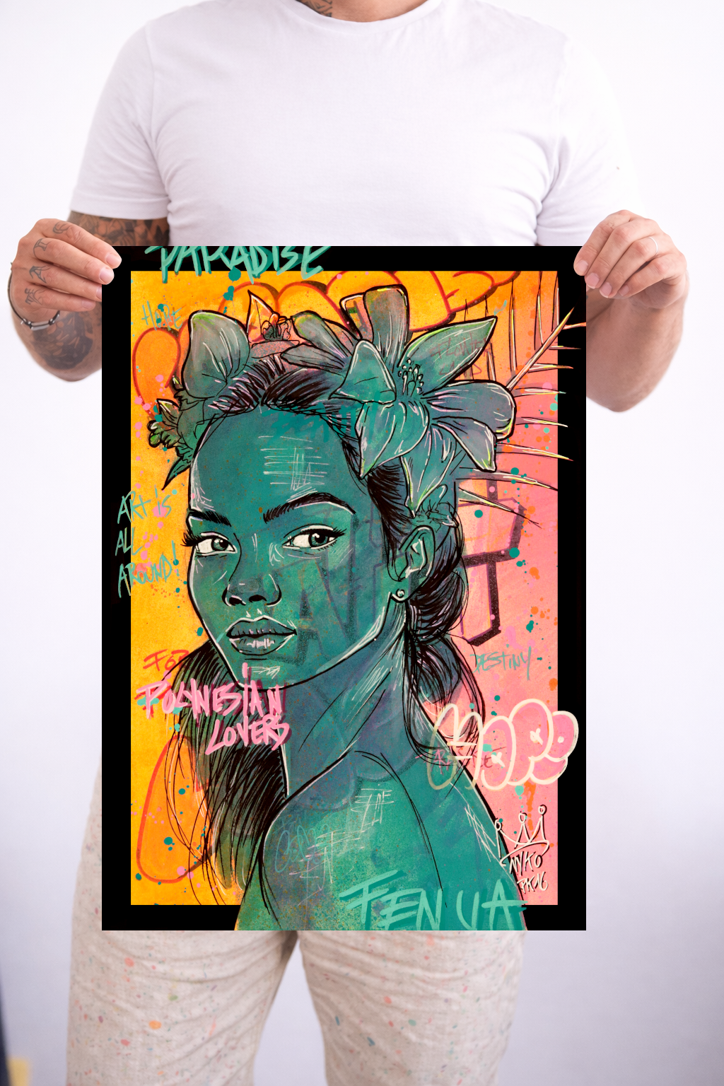 "SUNRISE TEANAVAI" -  A2 (42 x 59.4  cm)