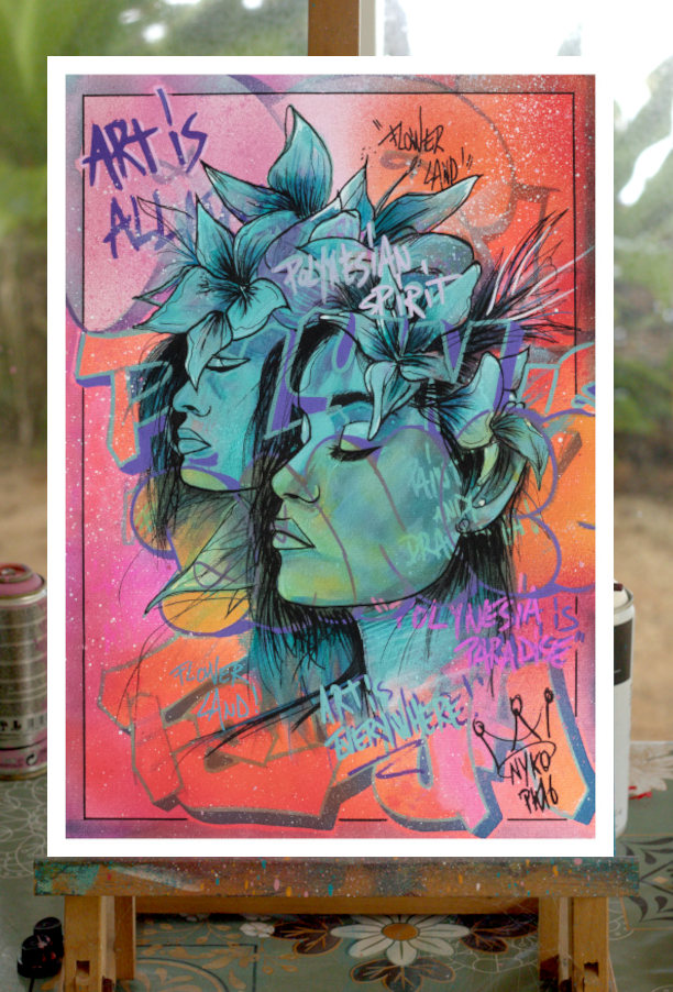 TURQUOIZ TWINS (A2 42x59,7cm)