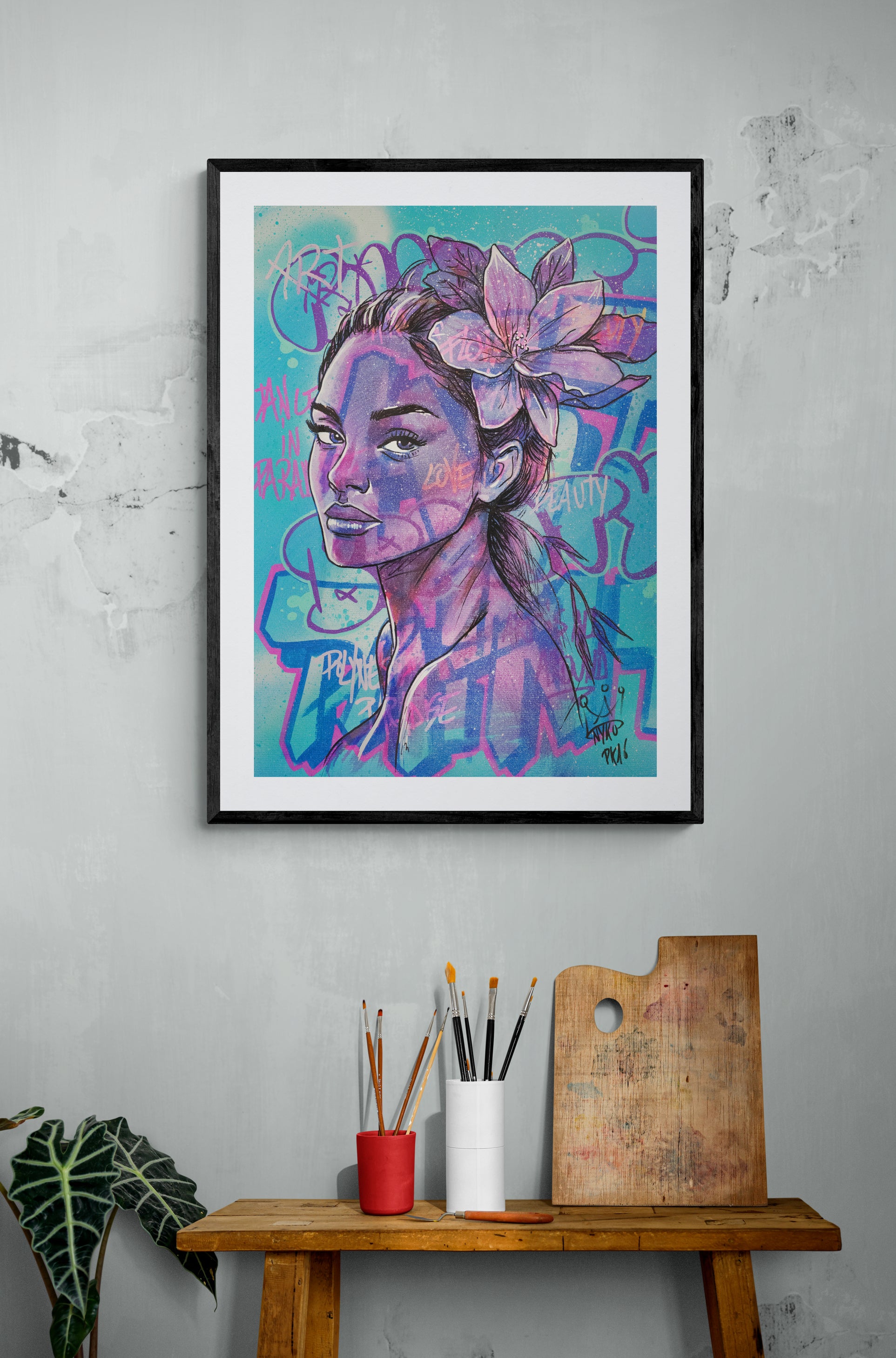 PURPLE VAHINE (A2 42x59,7cm)