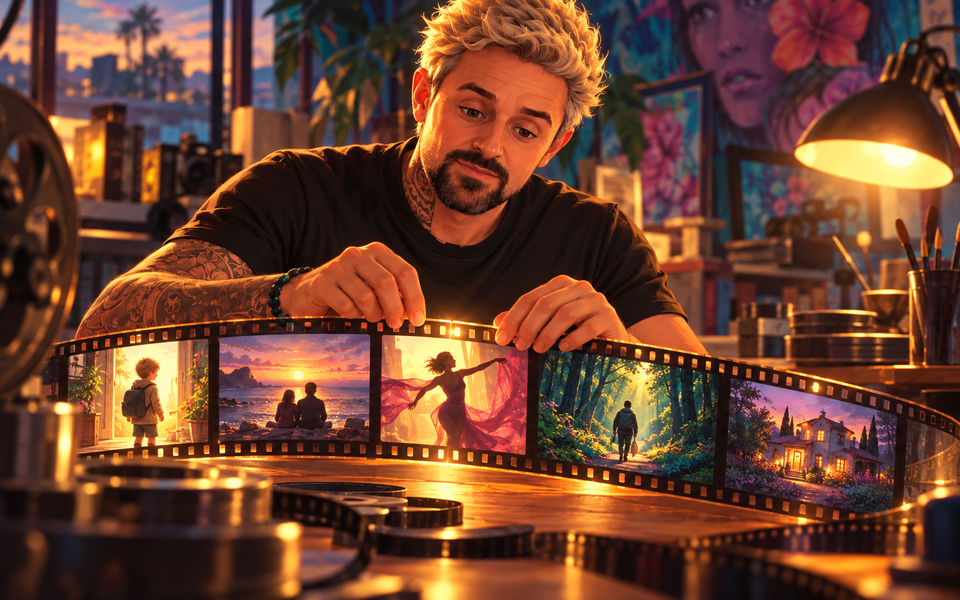 Illustration : Nyko rassemble cinq histoires sur une bande de film.